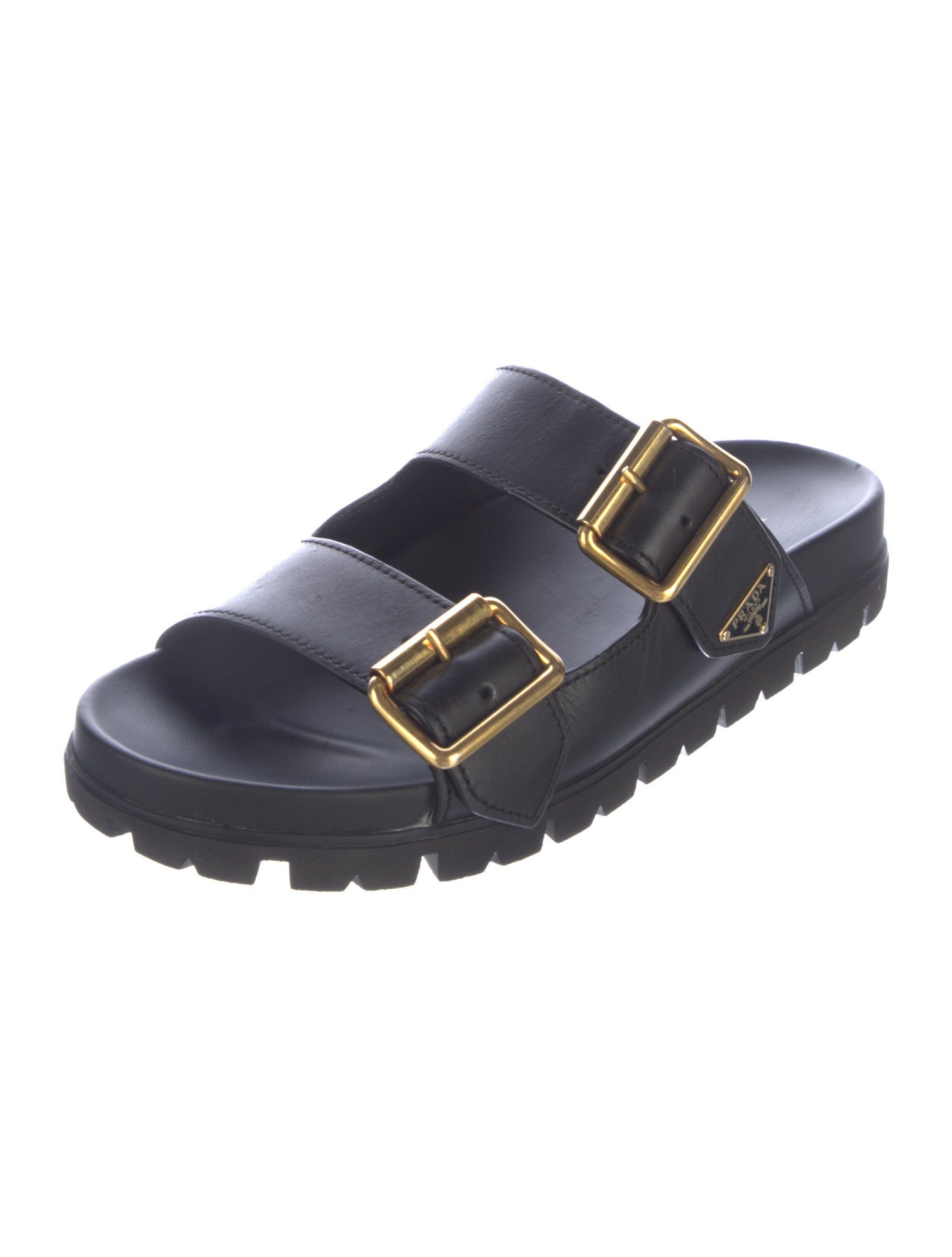 Prada Leather Slides