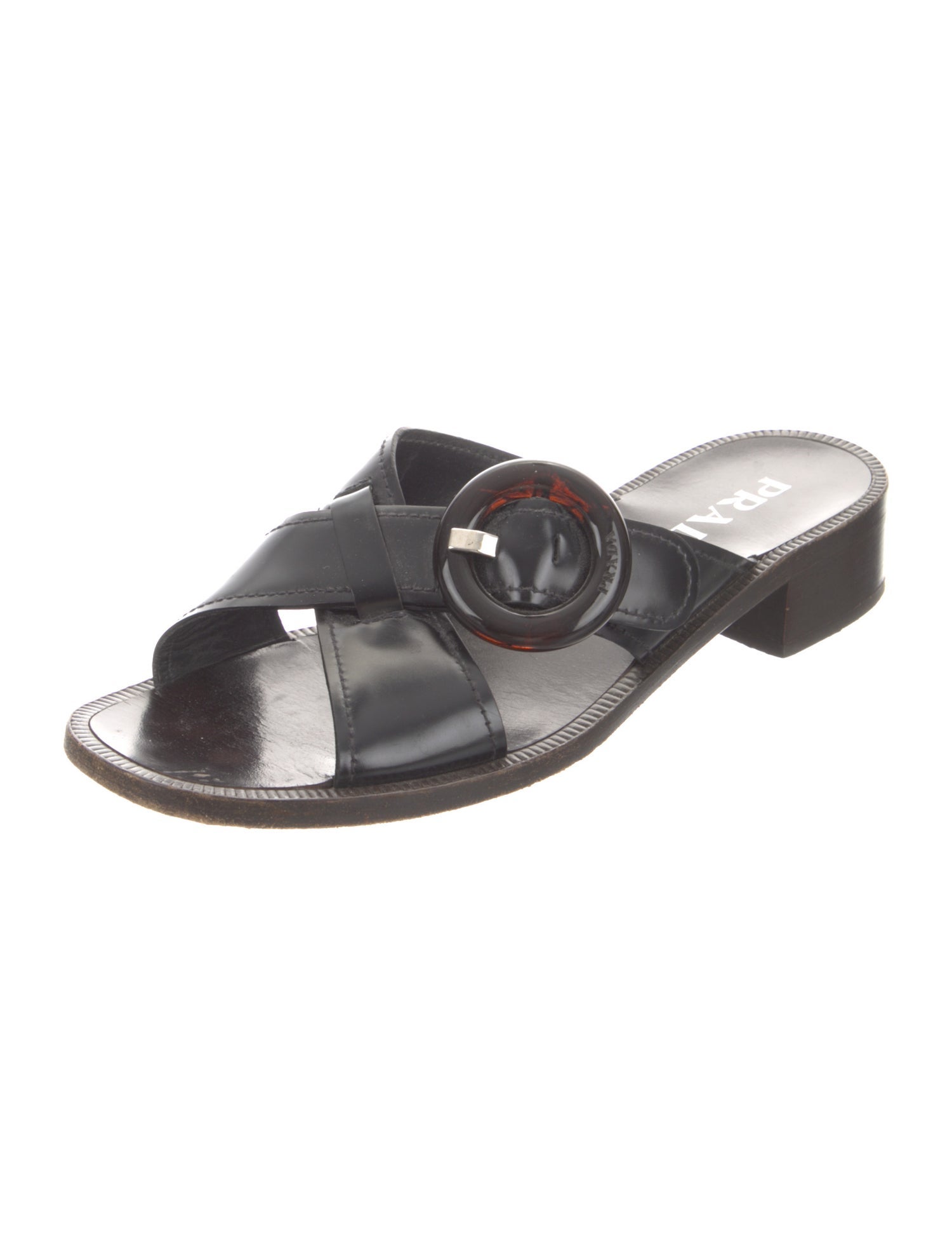 Prada Leather Slides