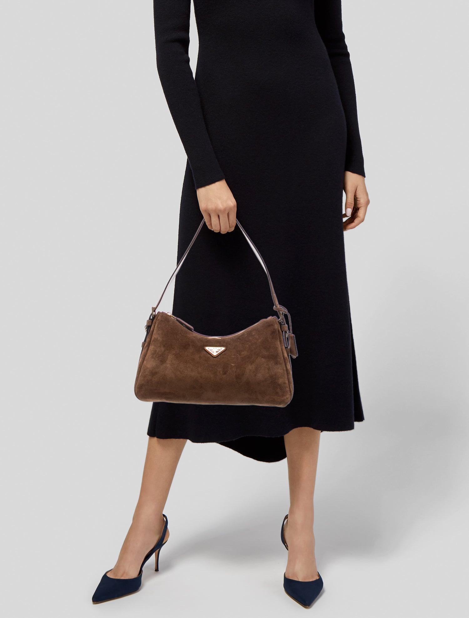 Prada Scamosciato Suede Aimee Medium w/ Tags