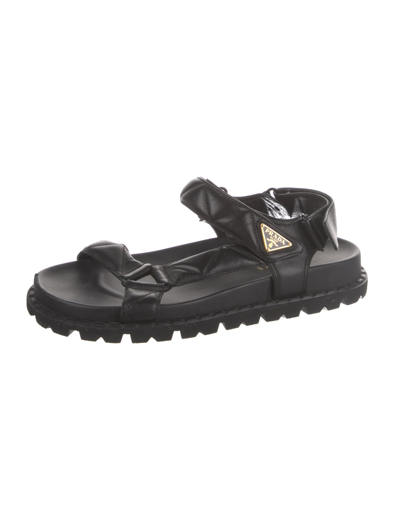 Prada Leather Slingback Sandals