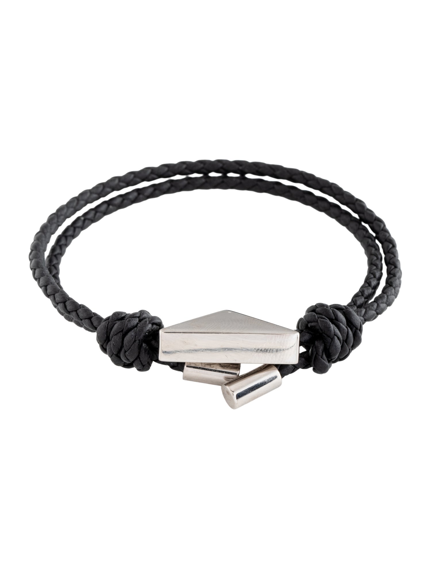 Prada Braided Nappa Leather Bracelet