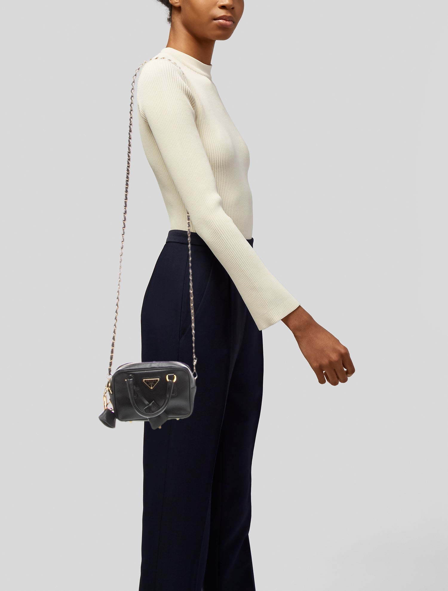 Christian Dior Ostrich & Crocodile Malice Bag - Brown Mini Bags