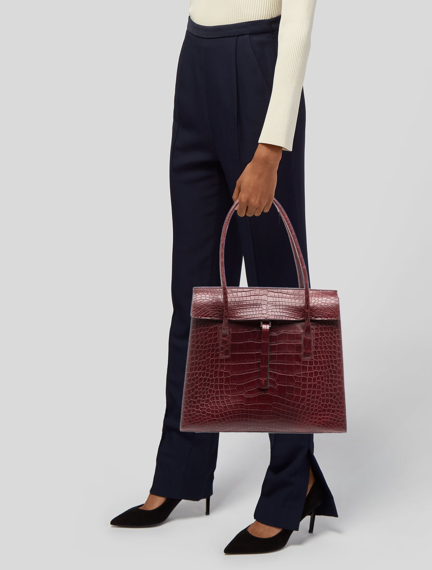 Prada Coccodrillo Alligator Briefase