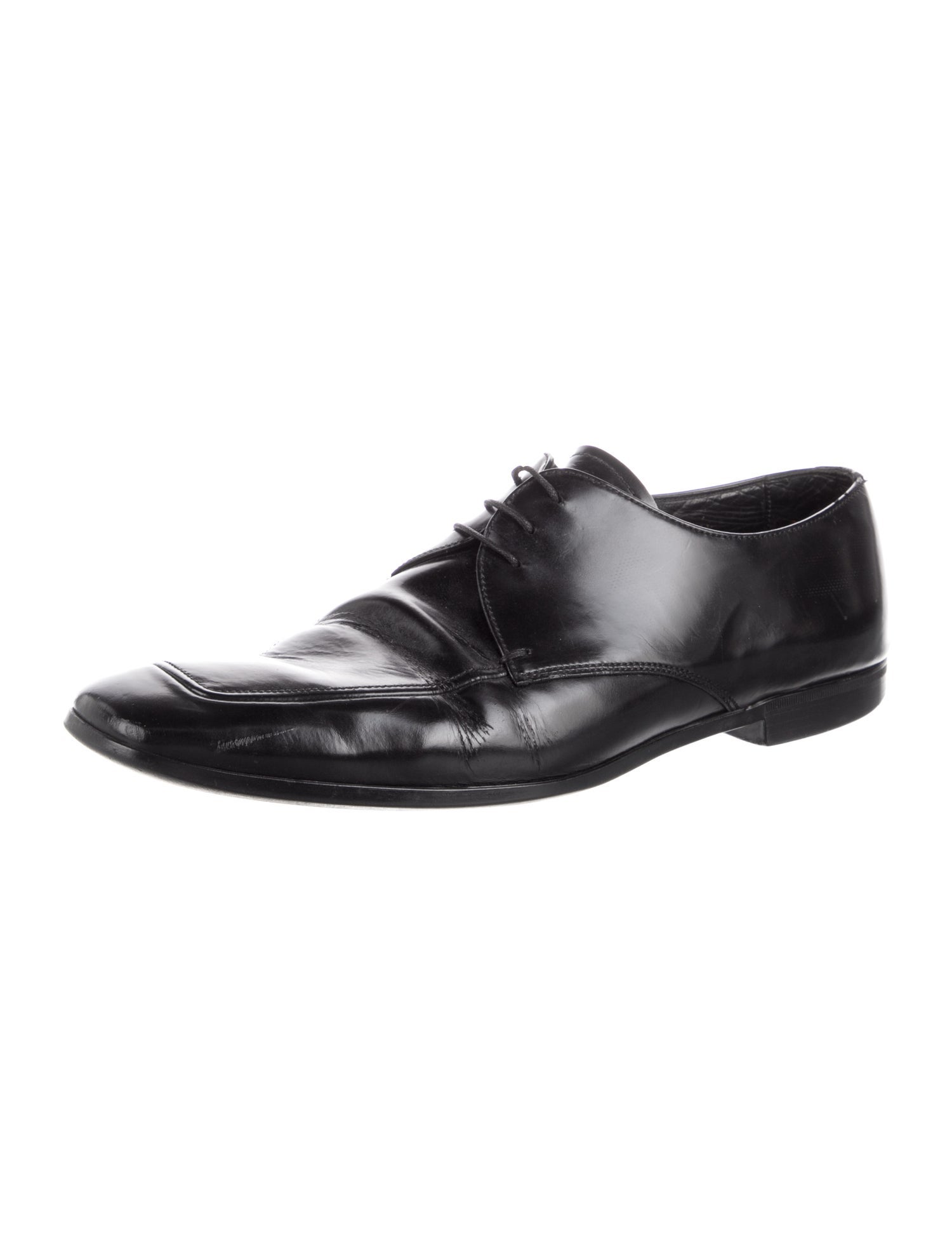 Prada Leather Derby Shoes