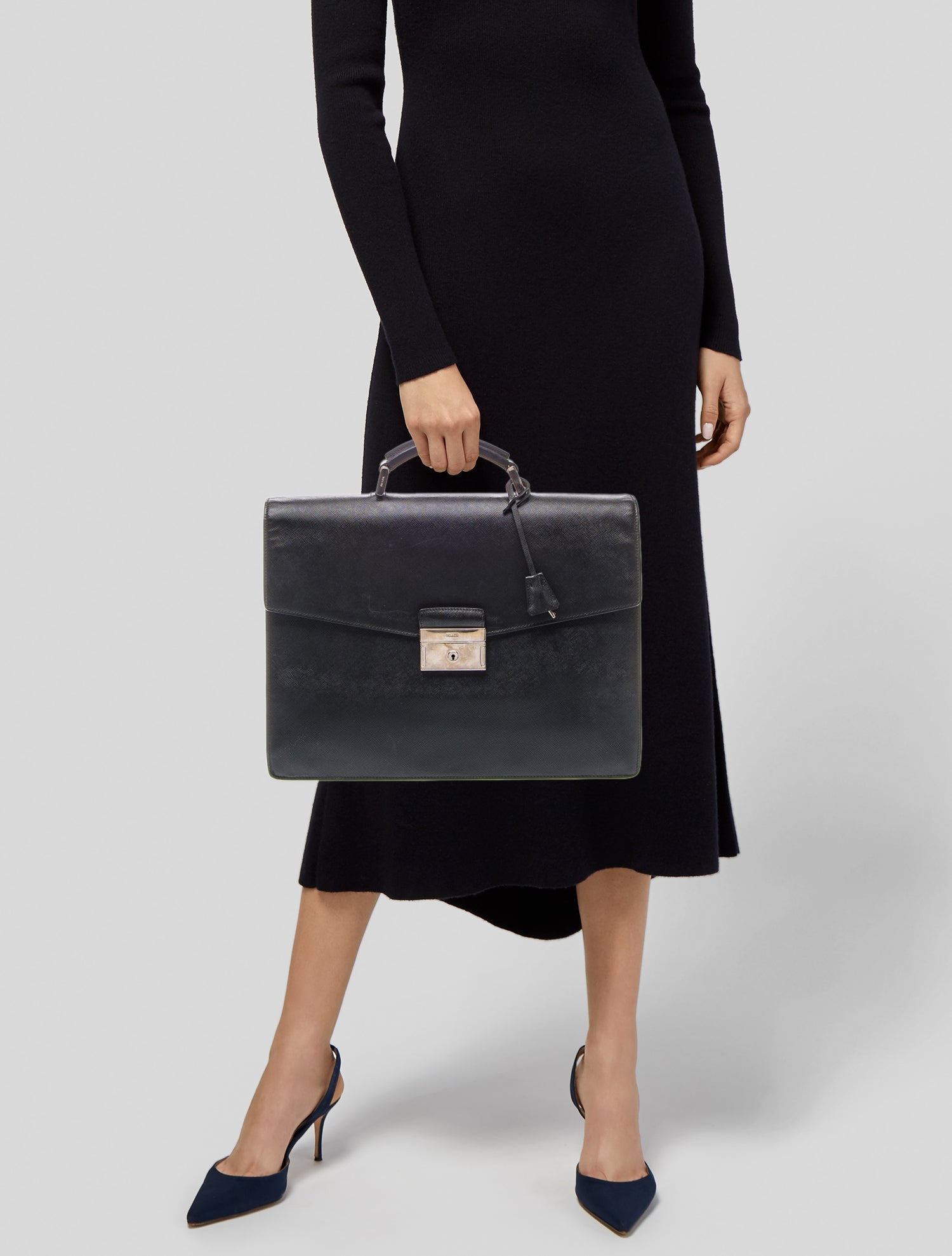 Prada Saffiano Leather Briefcase