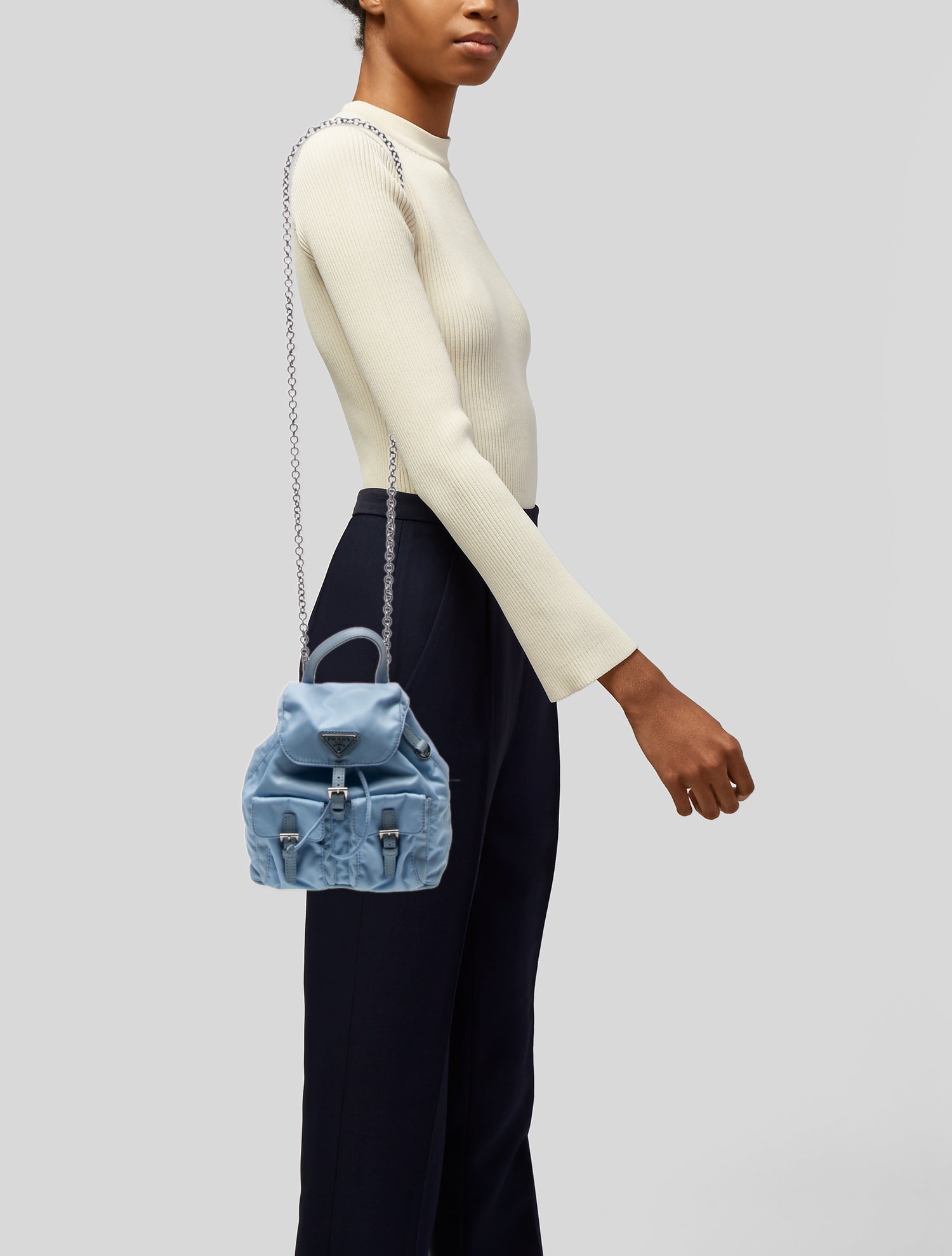Prada Nappa Waves Crossbody Bag - Purple Crossbody Bags, Handbags