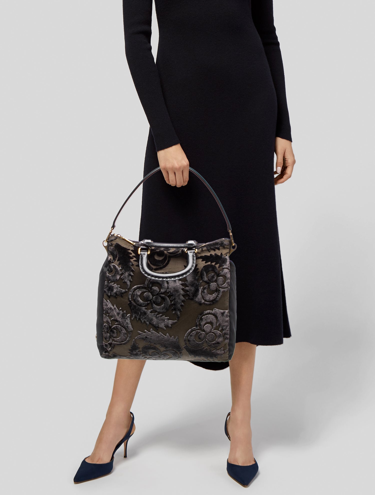 Prada Signature Top Handle Bag