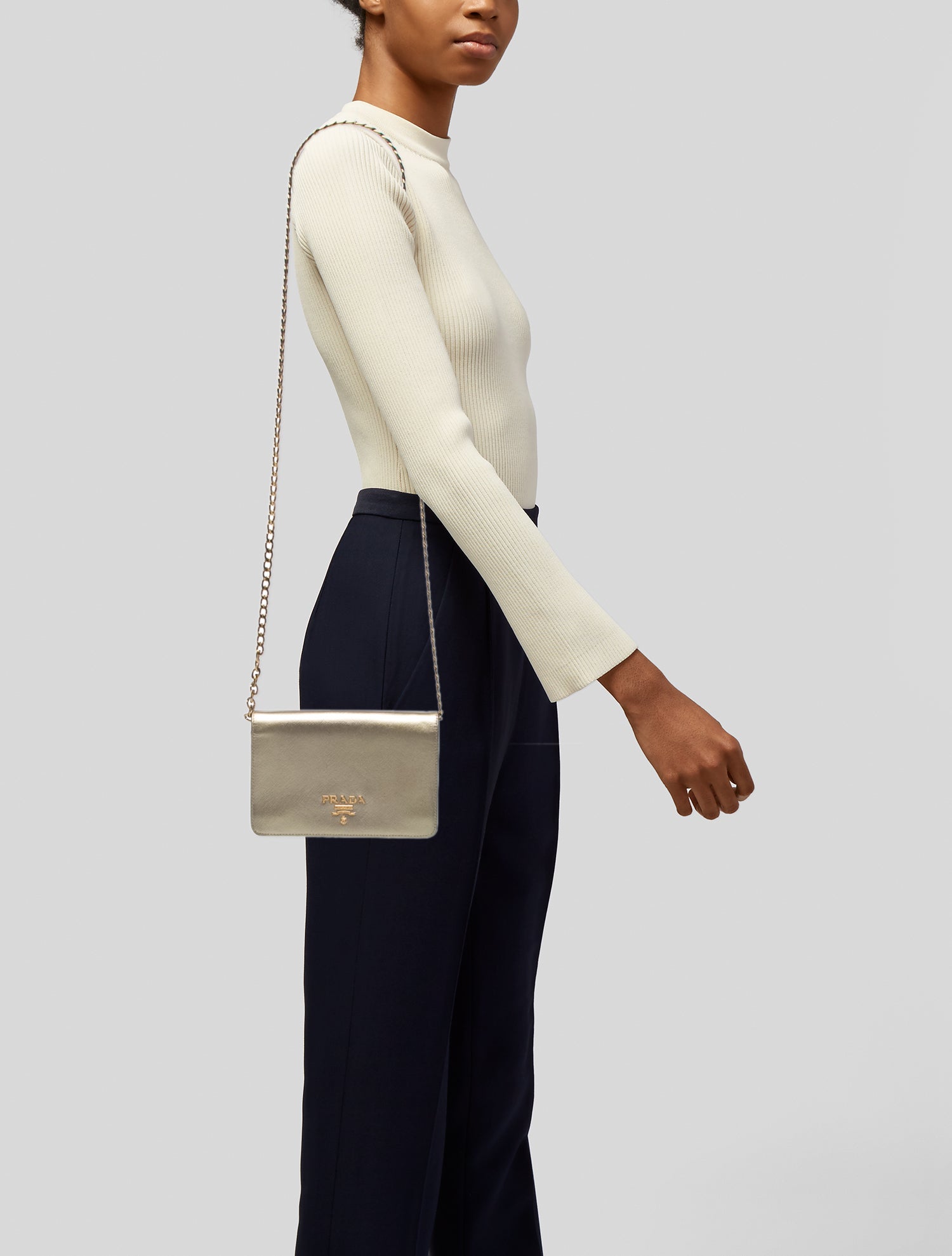 Prada Saffiano Leather Clutch