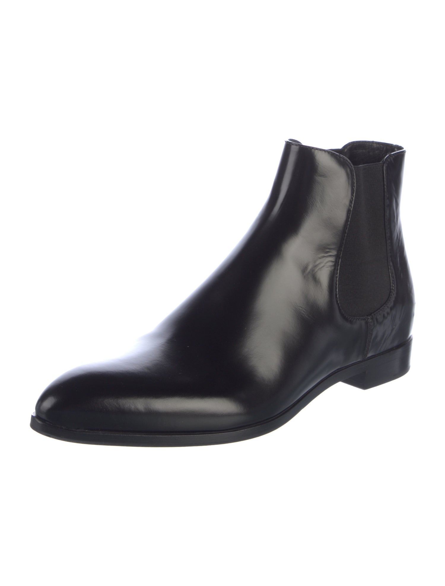 Prada Leather Chelsea Boots