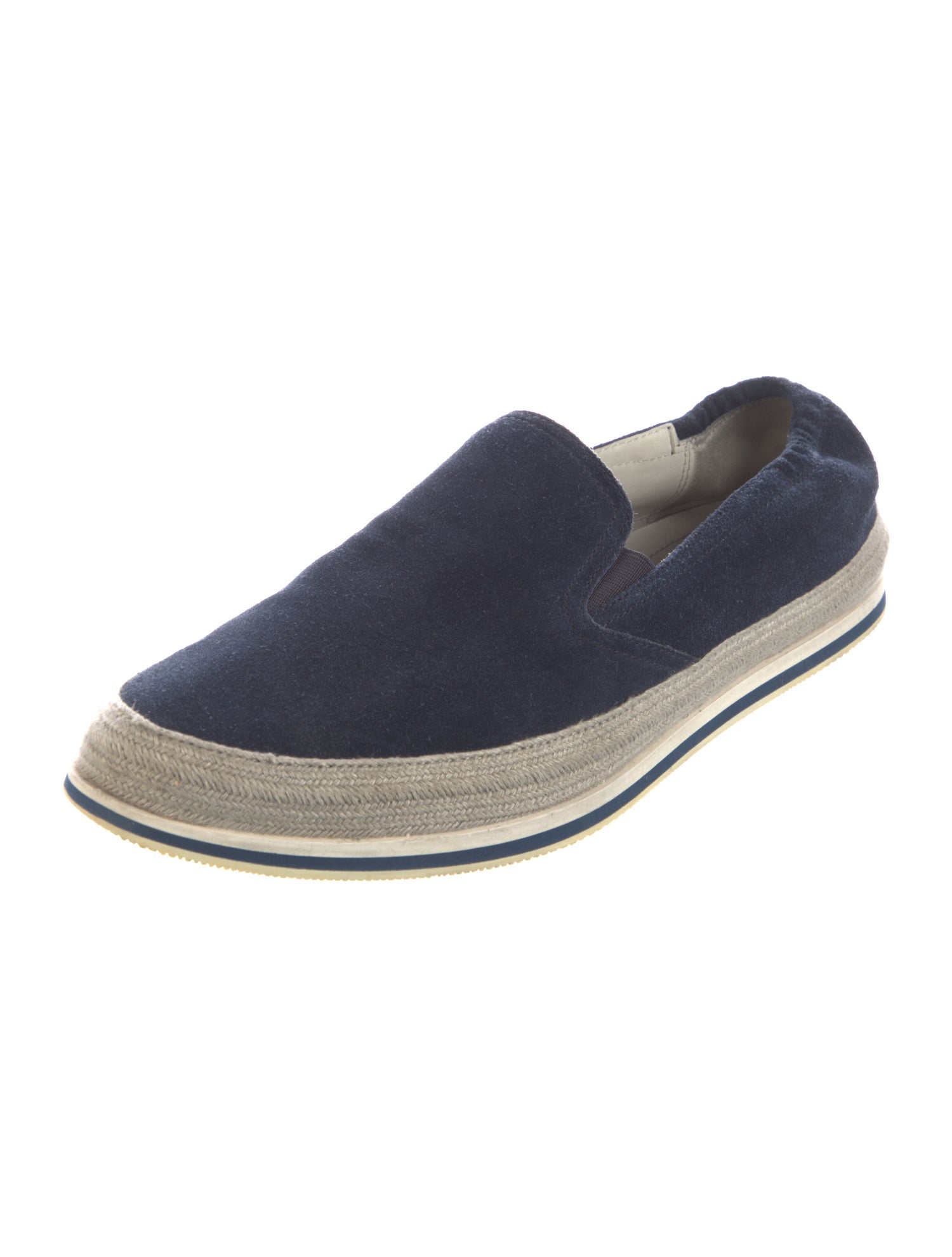 Prada Canvas Colorblock Pattern Espadrilles