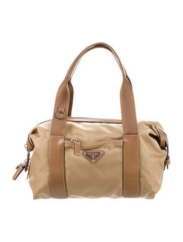 Prada Vela & Leather Handle Bag