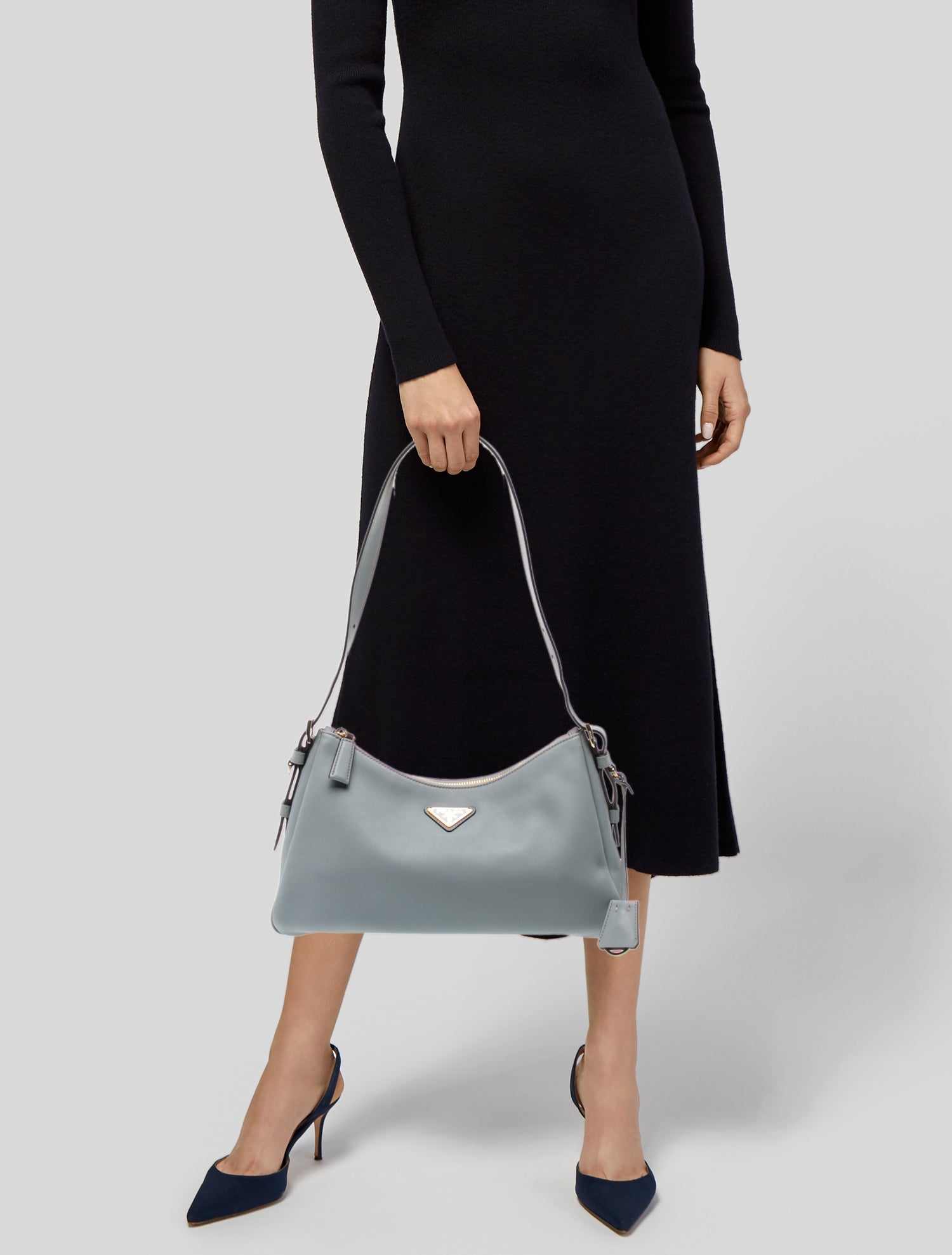 Prada Canapa Denim Tote - Blue Totes, Handbags - PRA317673 | The