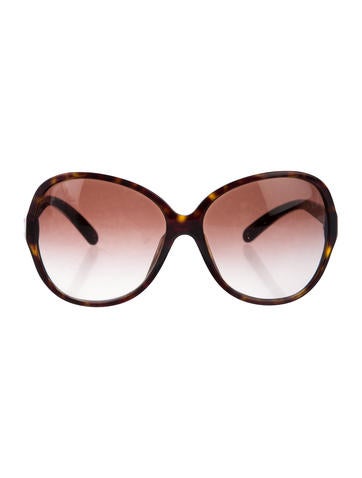 Prada Tortoiseshell Oversize Sunglasses
