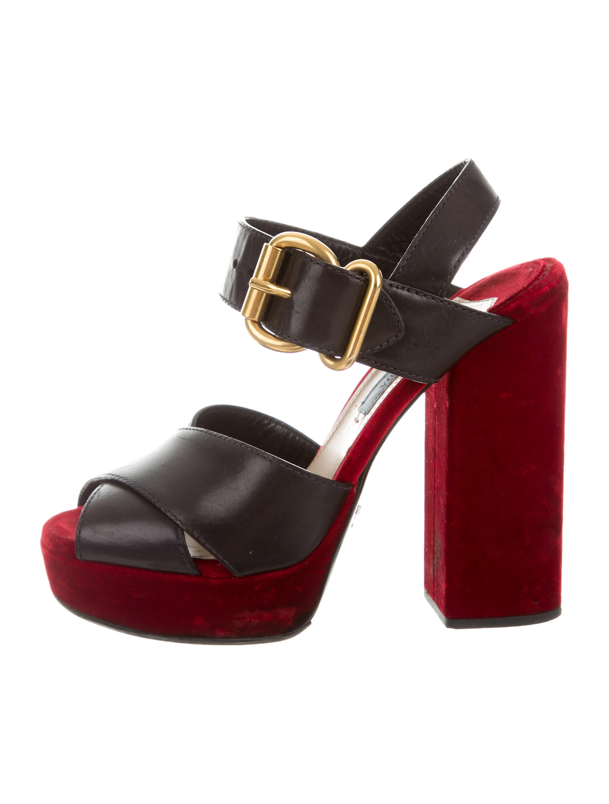 Prada Shoes Black Velvet Sandals Prada Shoes Black Velvet Sandals