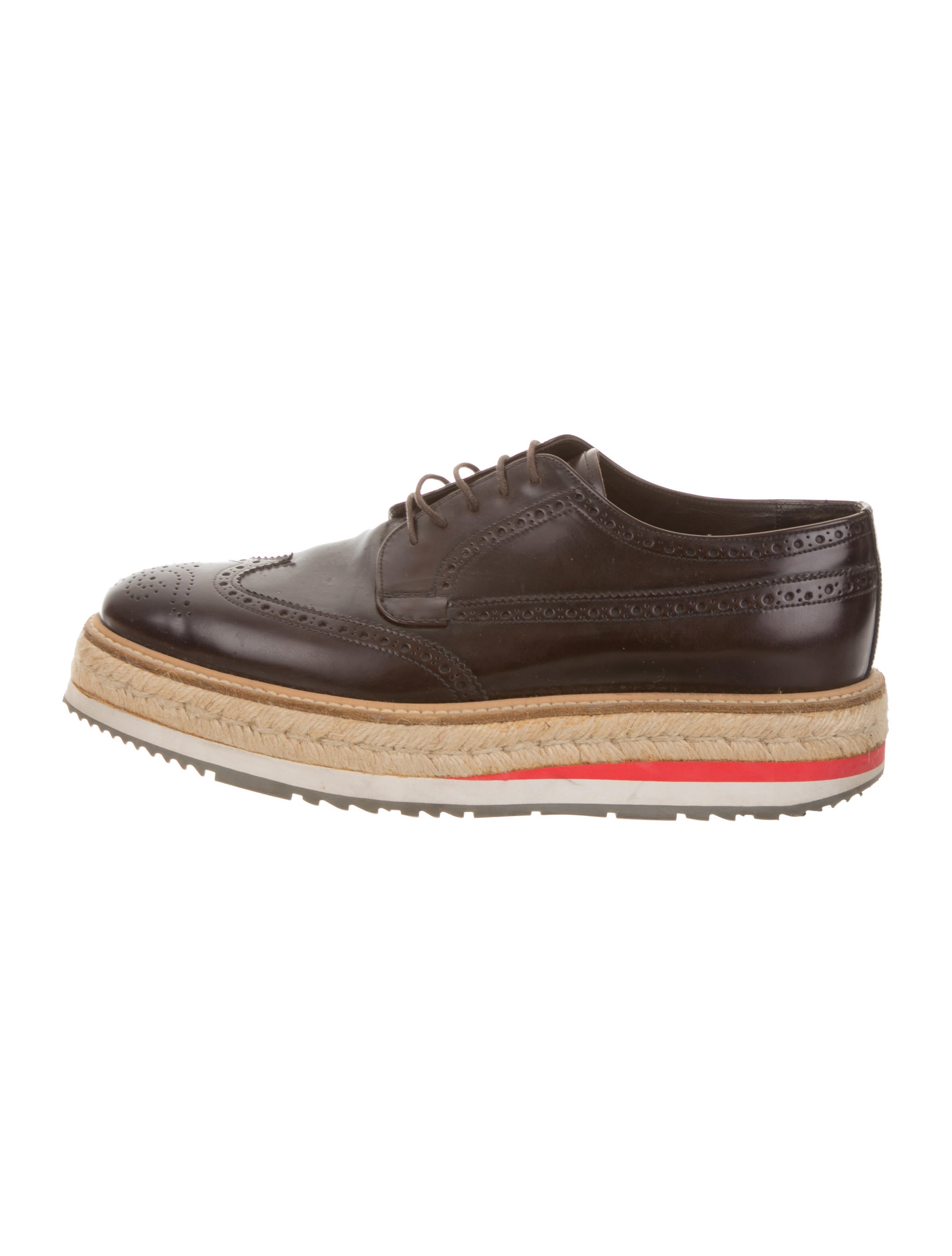 prada platform brogues
