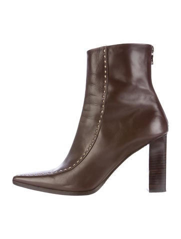 Prada Leather Ankle Boots