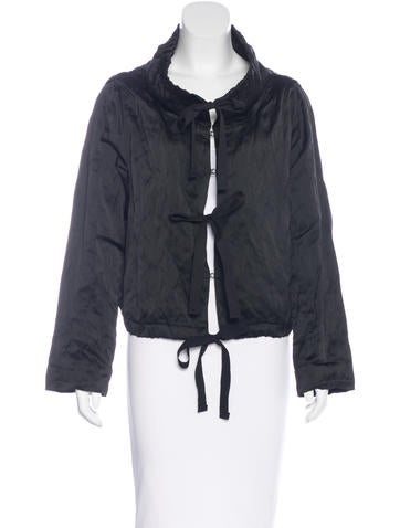 Prada Satin Sash Tie Jacket