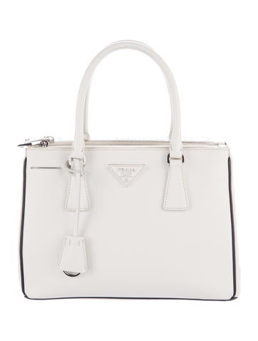 Prada Mini Saffiano Lux Galleria Double Zip Tote