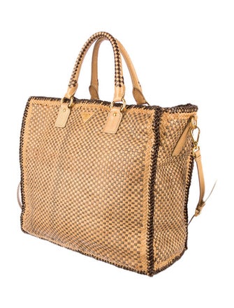 Prada Oversize Woven Satchel
