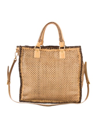 Prada Oversize Woven Satchel