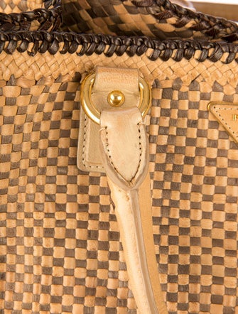 Prada Oversize Woven Satchel