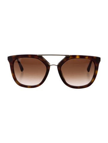 Prada Tortoiseshell Cat-Eye Sunglasses