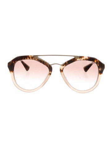 Prada Oversize Gradient Lens Sunglasses
