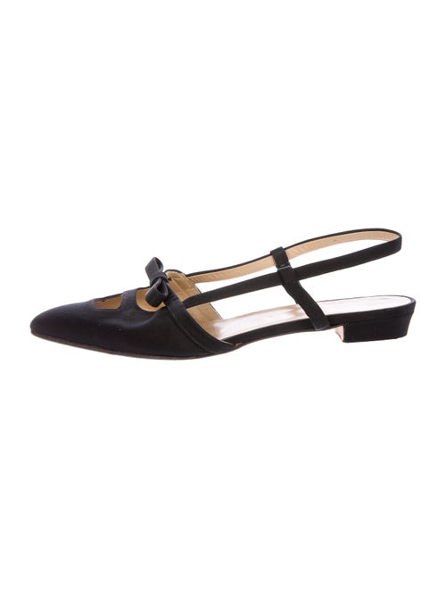 Prada Pointed-Toe Slingback Flats