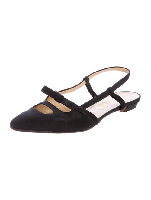 Prada Pointed-Toe Slingback Flats