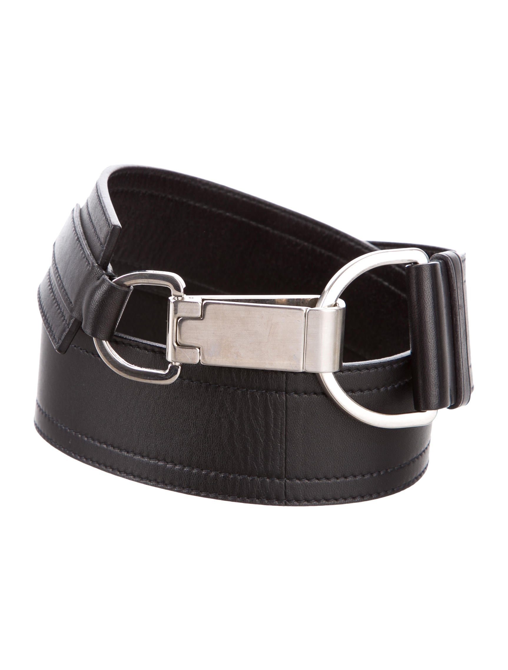 Prada Leather Waist Belt Accessories PRA142758 The RealReal