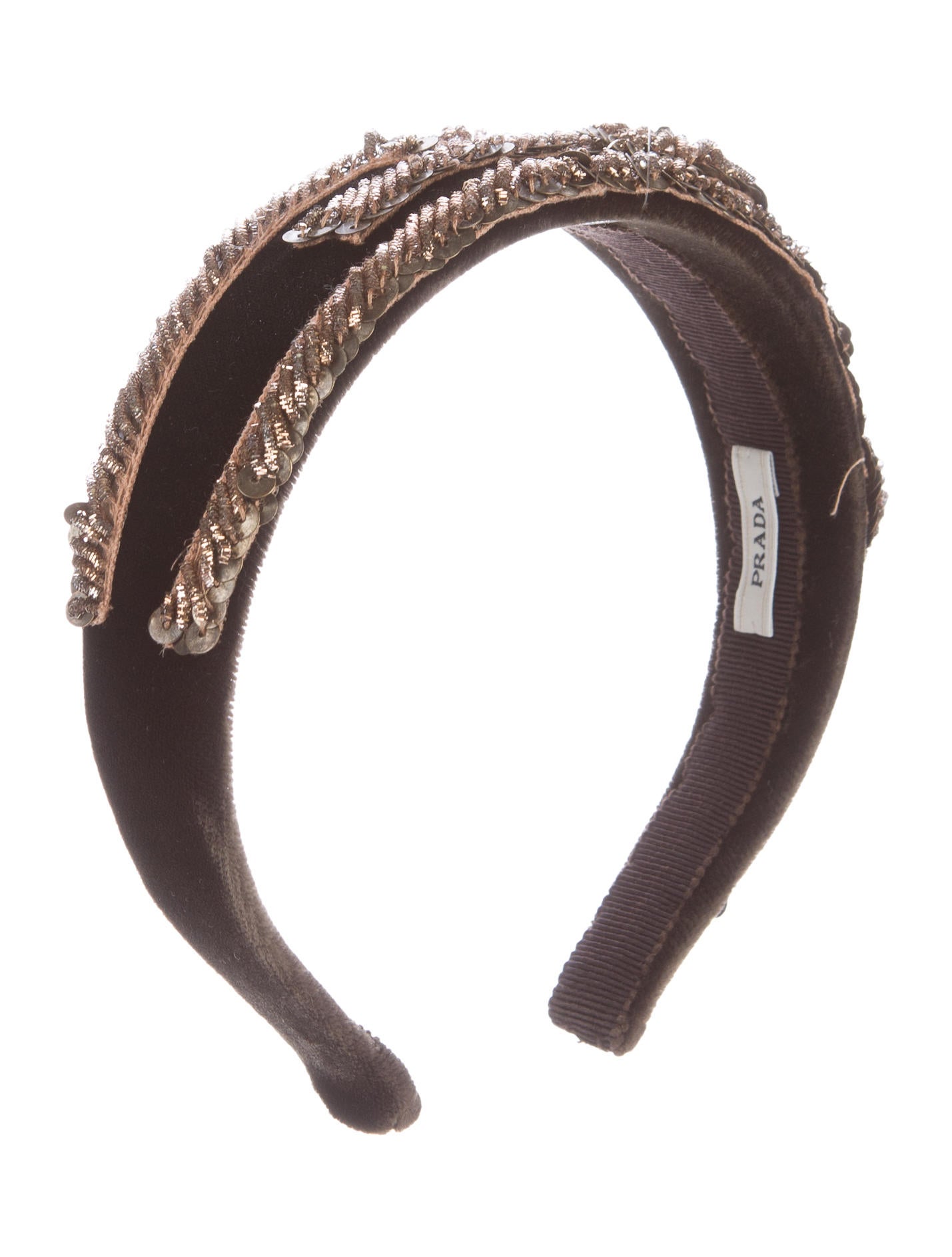 prada blue headband