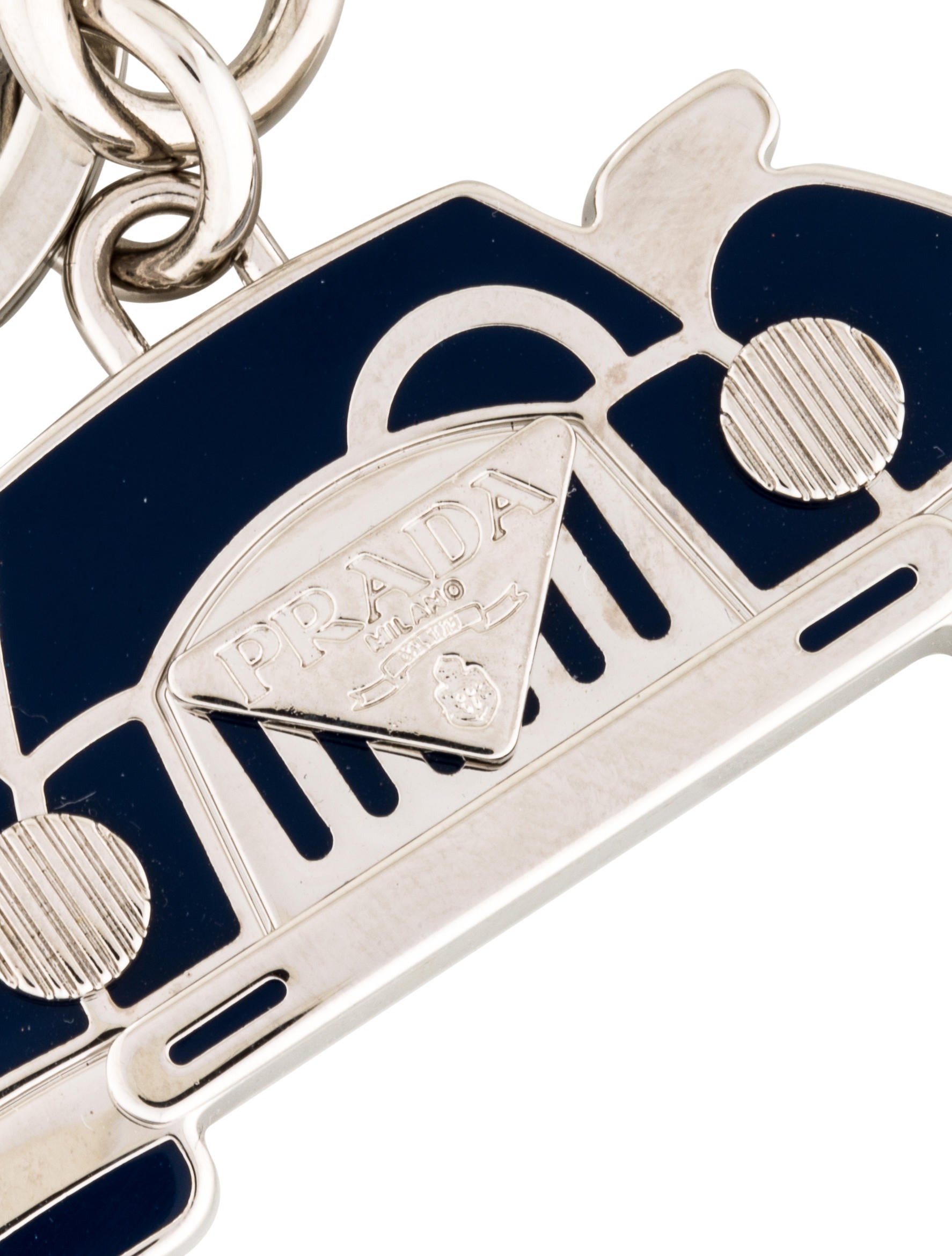 Prada Logo Car Keychain Accessories PRA143715 The RealReal