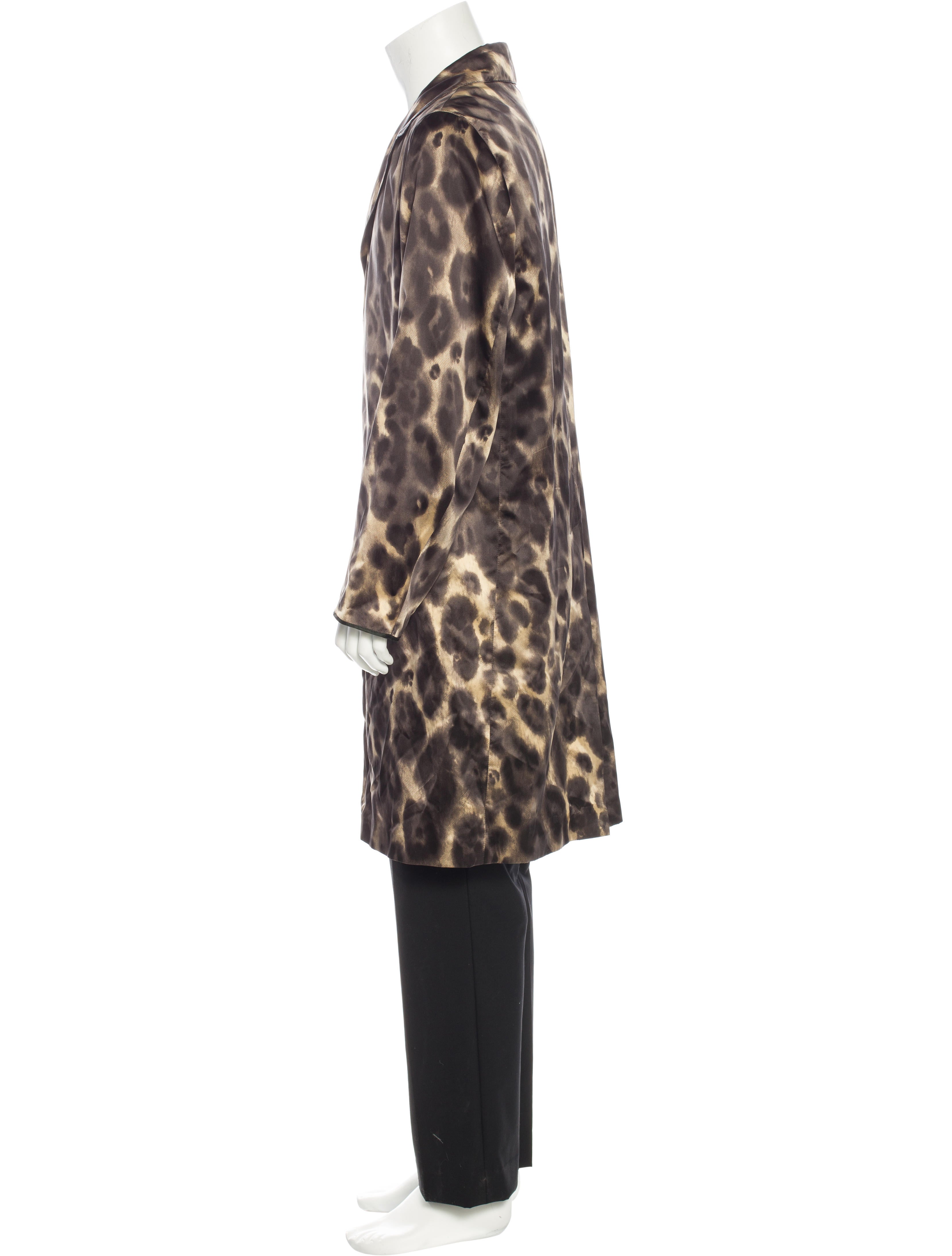Prada Leopard Print Silk Coat - Outerwear, Clothing - PRA144948