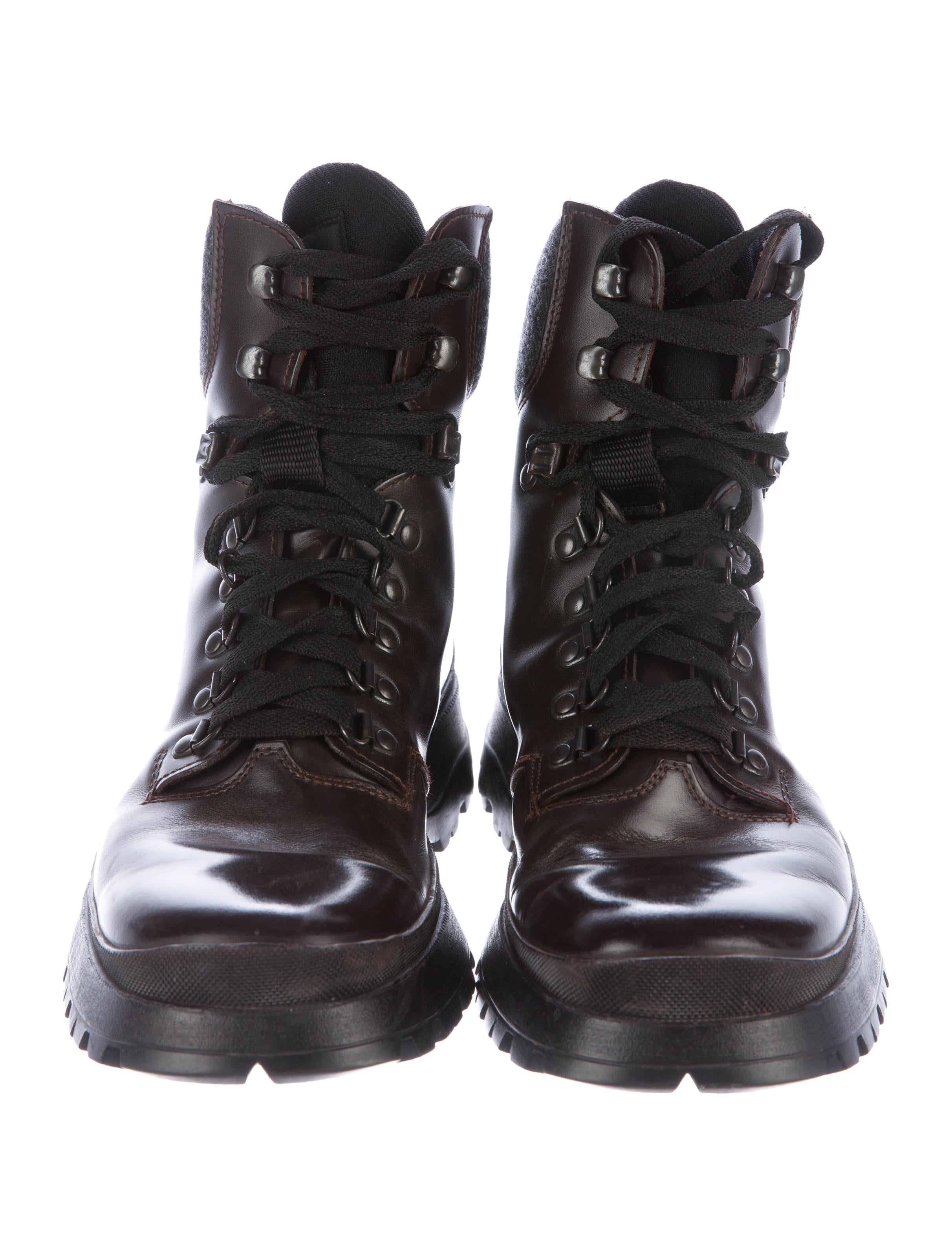 prada hiking boots prada leather hiking boots shoes pra144965 the realreal prada hiking boots prada leather hiking boots shoes pra144965 the realreal