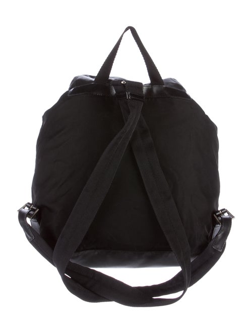 Prada Leather-Trimmed Tessuto Backpack