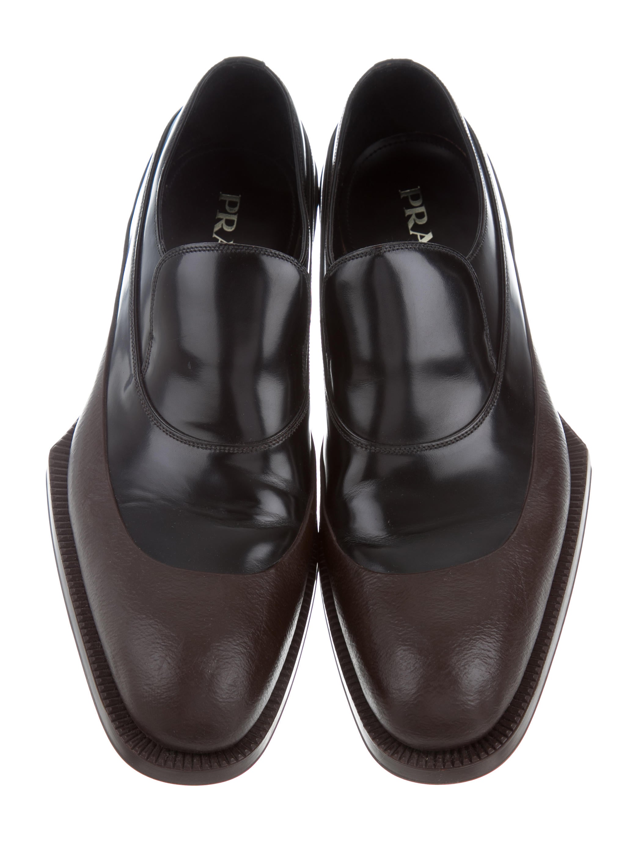 mens two tone loafers prada two tone leather loafers shoes pra148170 the mens two tone loafers prada two tone leather loafers shoes pra148170 the