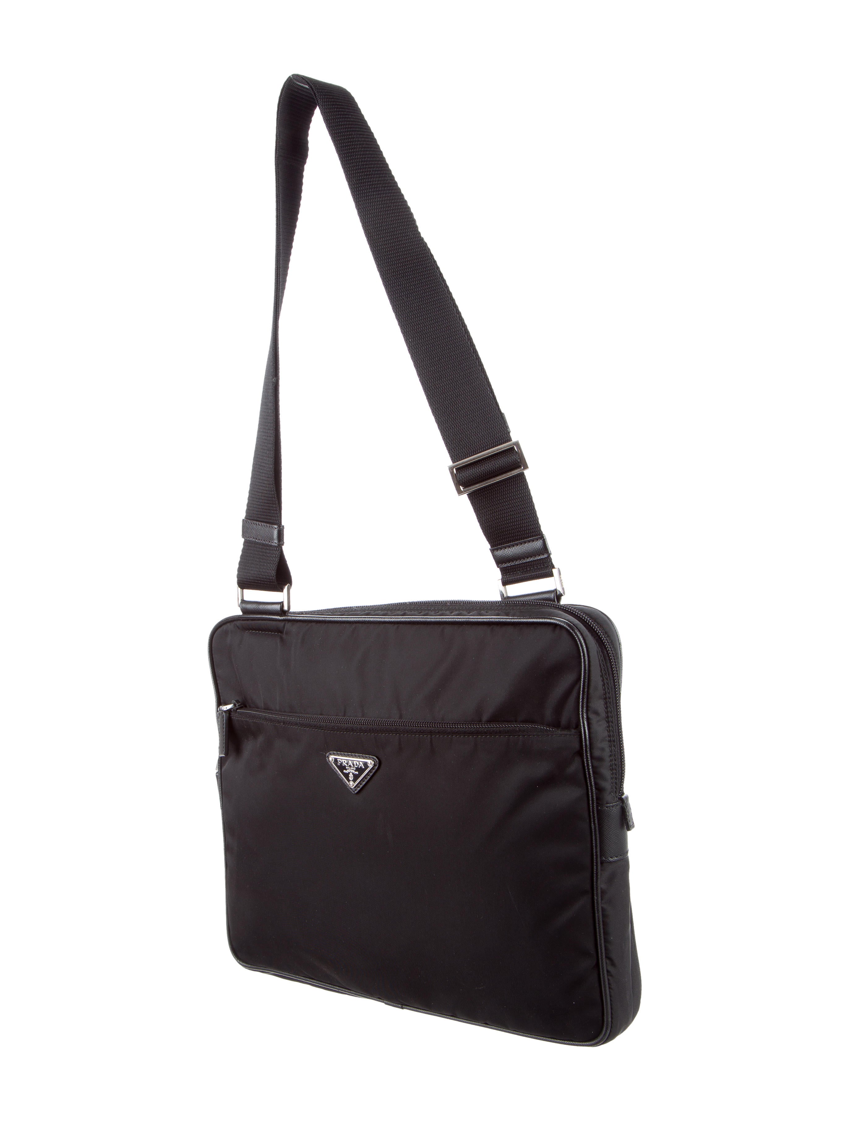 Prada Tessuto Messenger Bag Handbags PRA149890 The RealReal