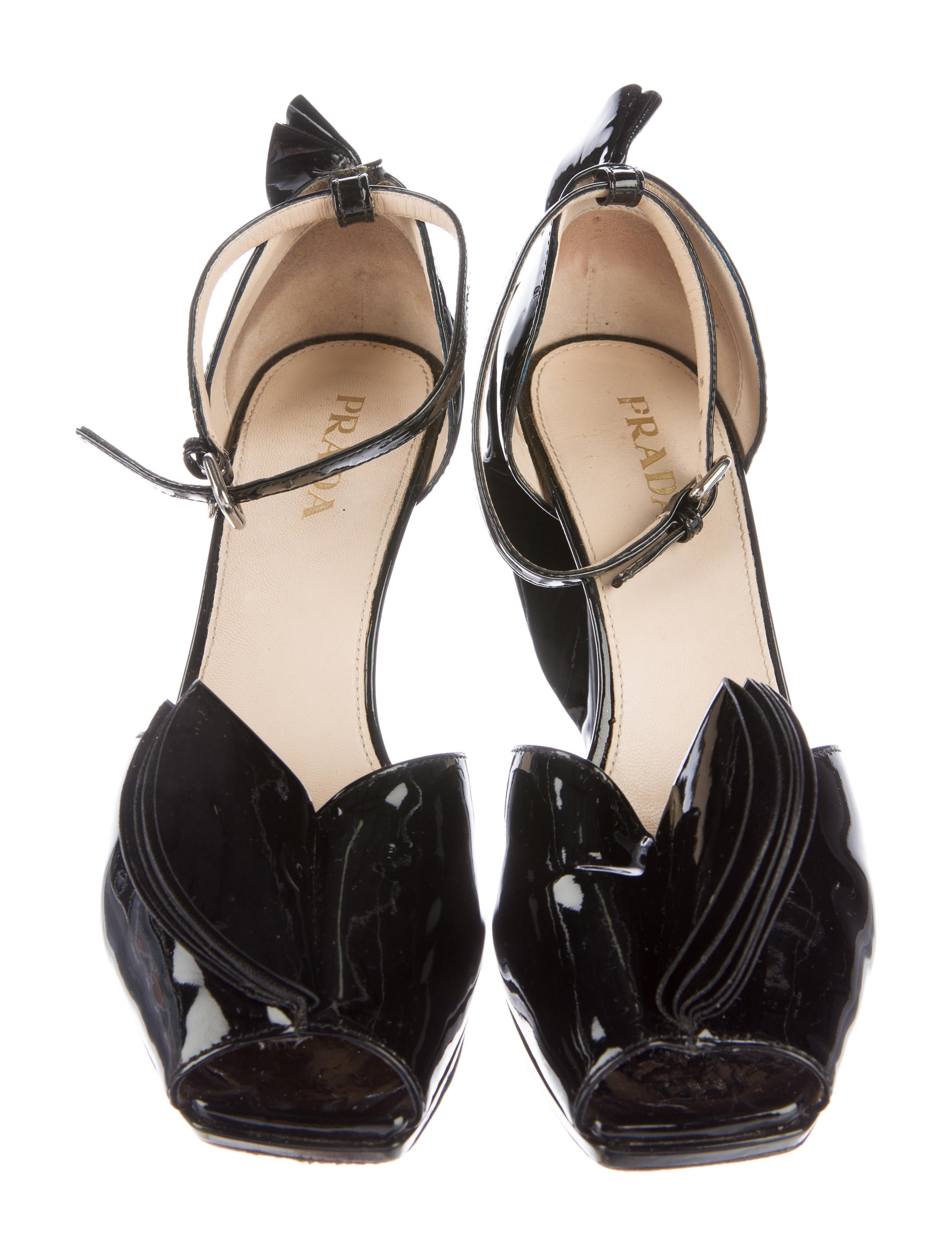 Prada Ruffle-Accented d'Orsay Pumps - Shoes - PRA151199 | The RealReal