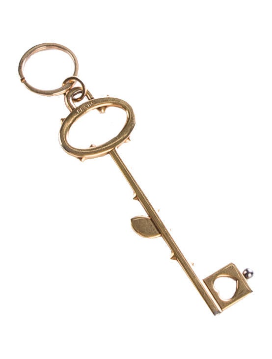 Prada Skeleton Key Keychain