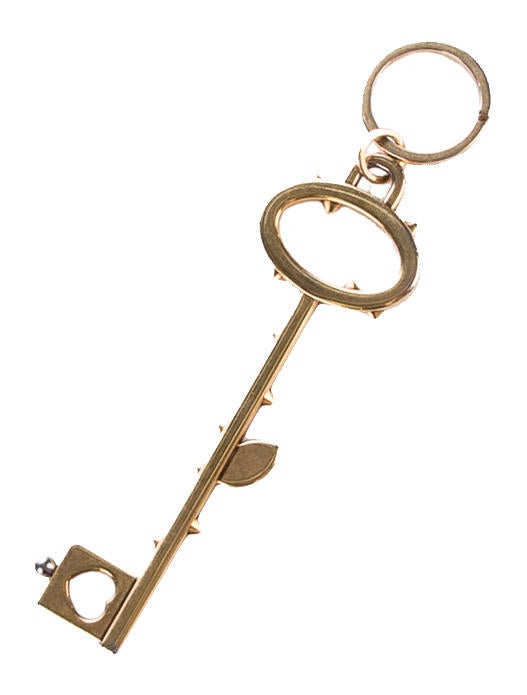 Prada Skeleton Key Keychain