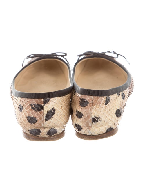 Prada Python Square-Toe Flats