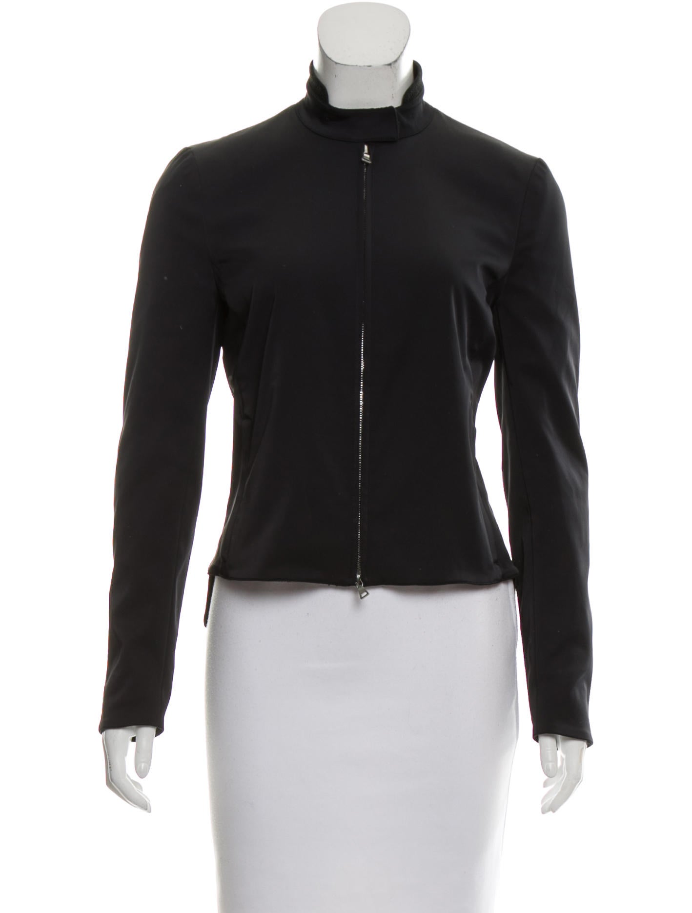 Prada ZipUp Stand Collar Jacket Clothing PRA159421 The RealReal