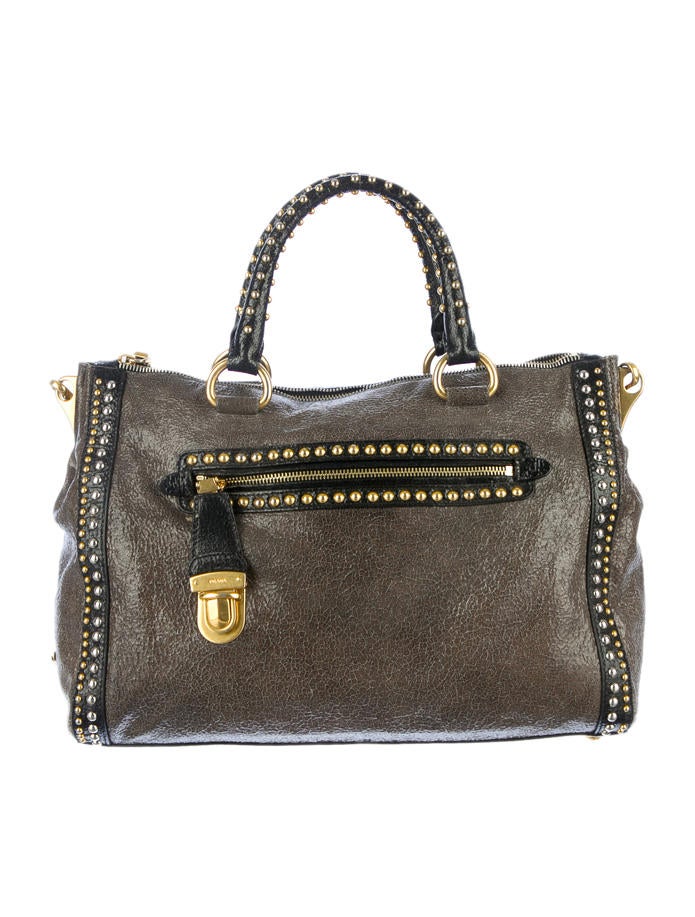 Prada Studded Satchel