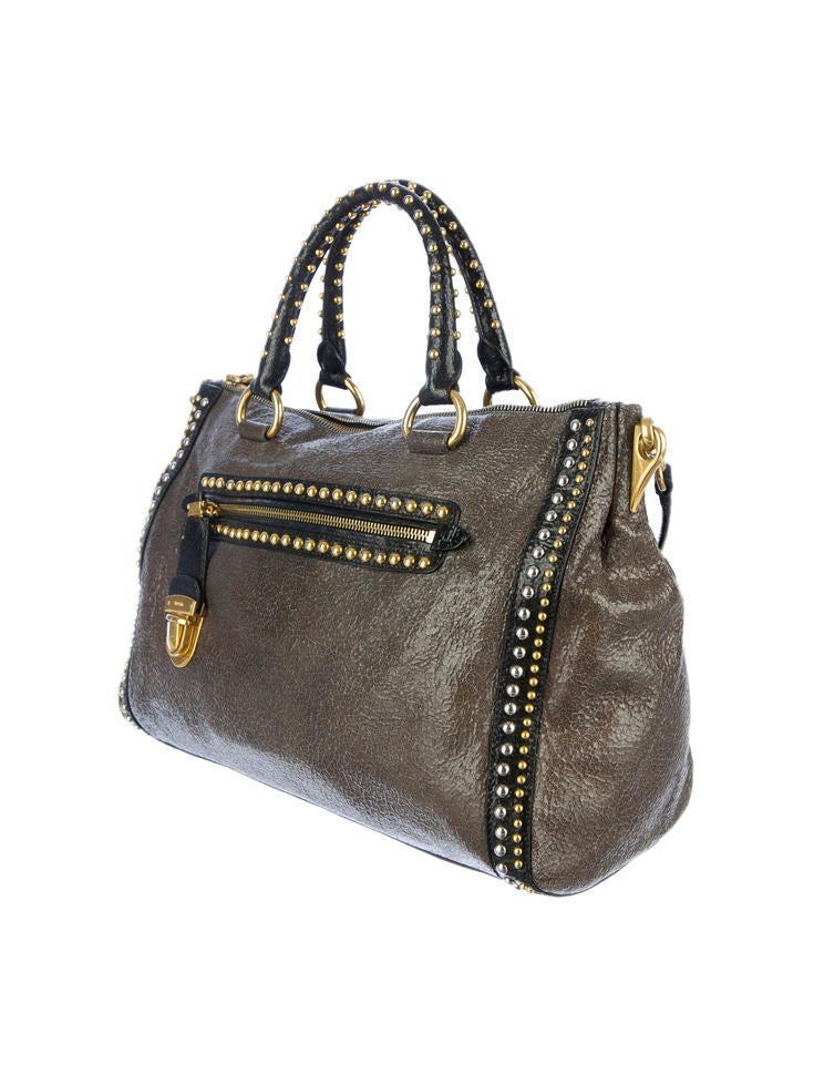 Prada Studded Satchel