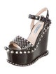 Prada Studded Platform Wedges
