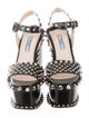 Prada Studded Platform Wedges