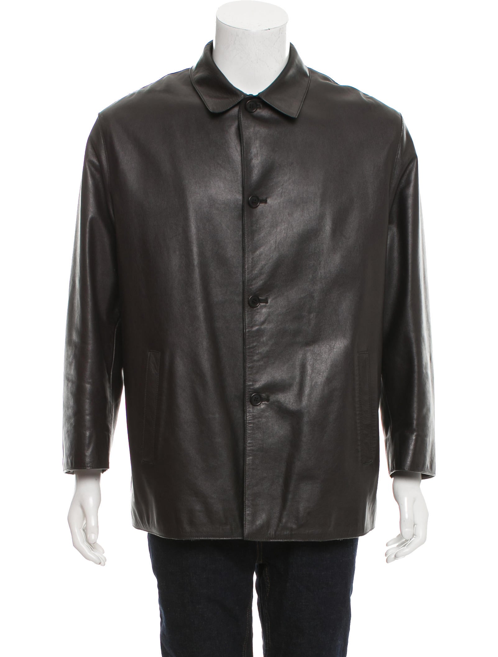 Prada Wool Lined Leather Jacket Clothing Pra165554 The Realreal Wool Lined Leather Jacket