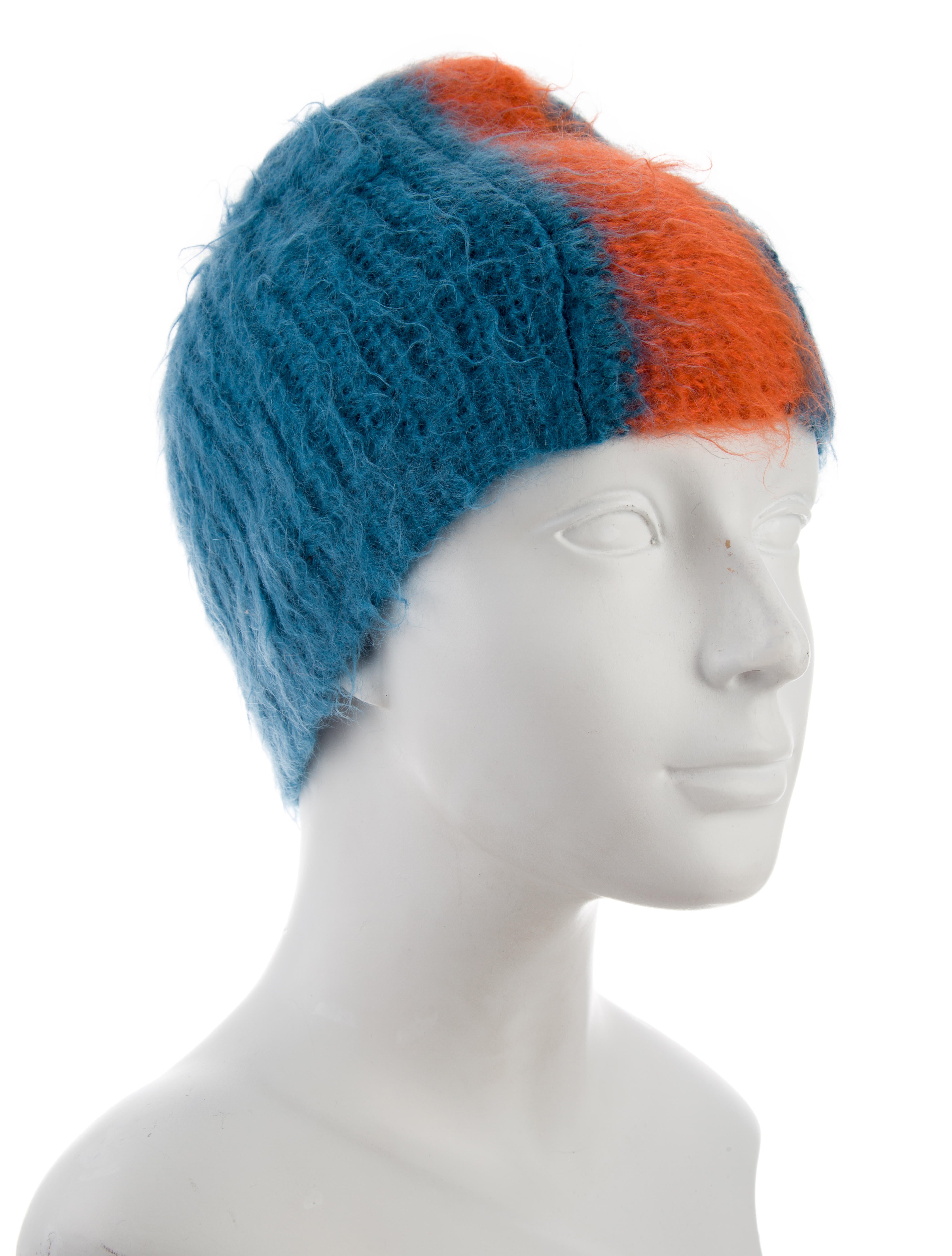 Prada 2007 Mohair Knit Beanie - Blue Hats, Accessories - PRA169864