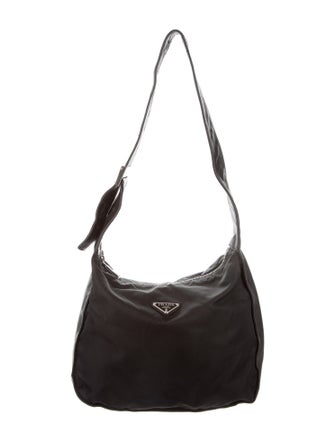 Prada Leather-Trimmed Tessuto Bag