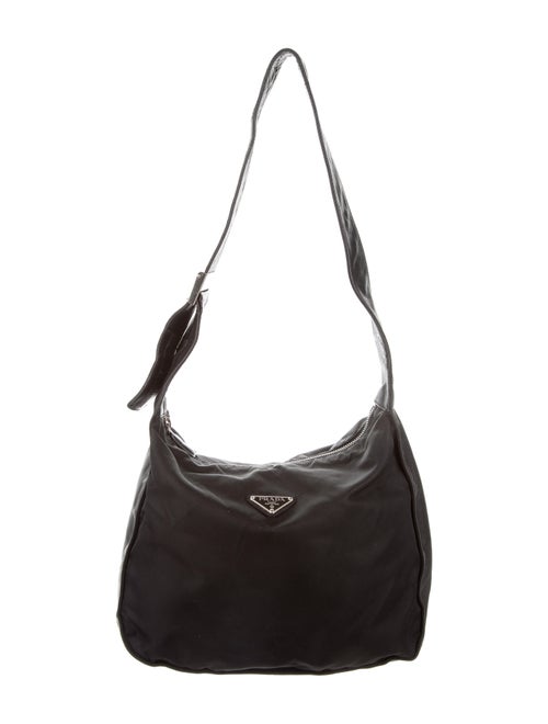 Prada Leather-Trimmed Tessuto Bag